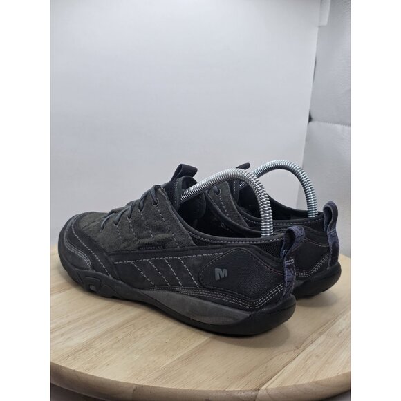 Merrell Women's Mimosa Shoes Outdoor J68166 Black Gray Suede Lace Hiking, Size 6 - Picture 7 of 9